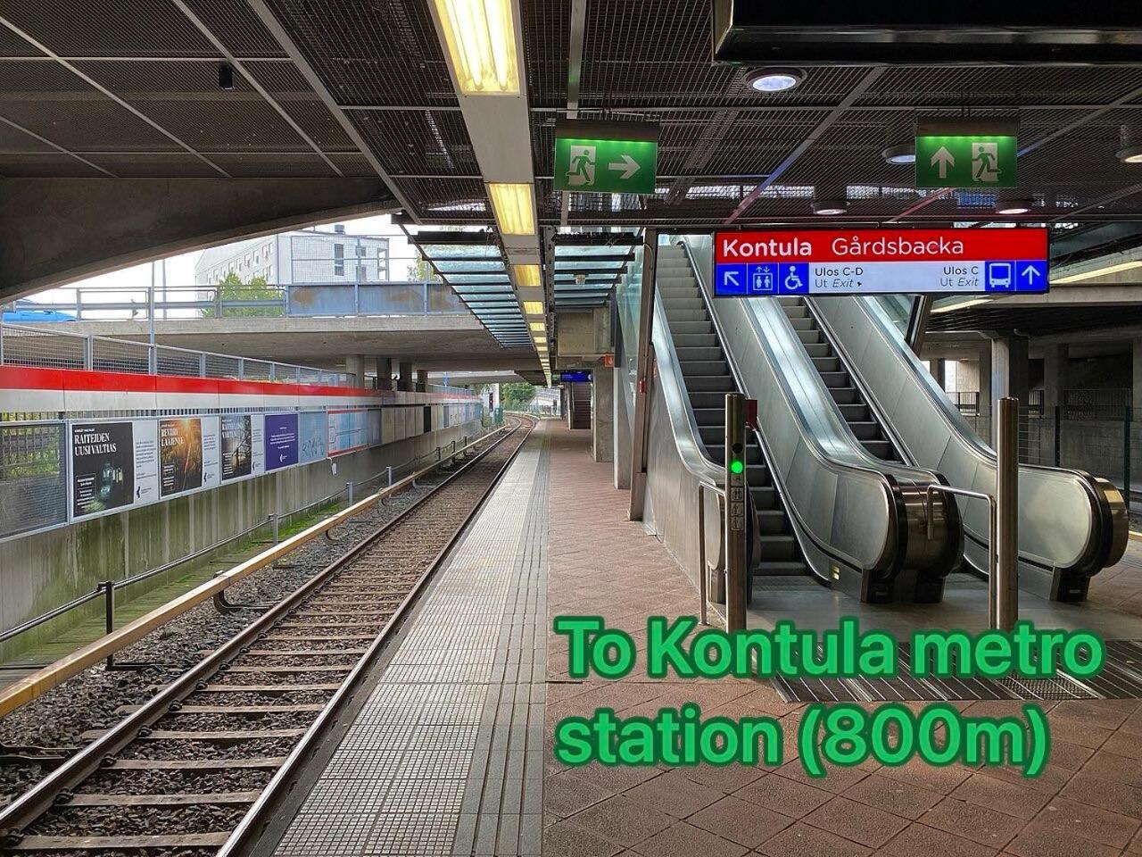 Modern Studio, Private Free Parking ,Near Metro Helsingfors Eksteriør bilde